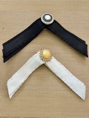 Set of 2 Lindsay Phillips Switchflop straps white and black